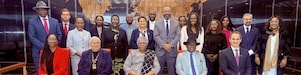 President of the Republic of Namibia with NAMPOA board members and senior government officials during a high-level meeting to advance Namibia's energy sector.