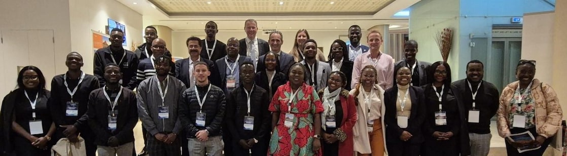 A group of people at an event